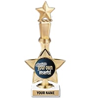 11" Idol Star Riser Custom 2" Insert Trophy