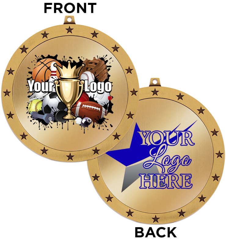 4" Printz Double Sided Colossal Medals