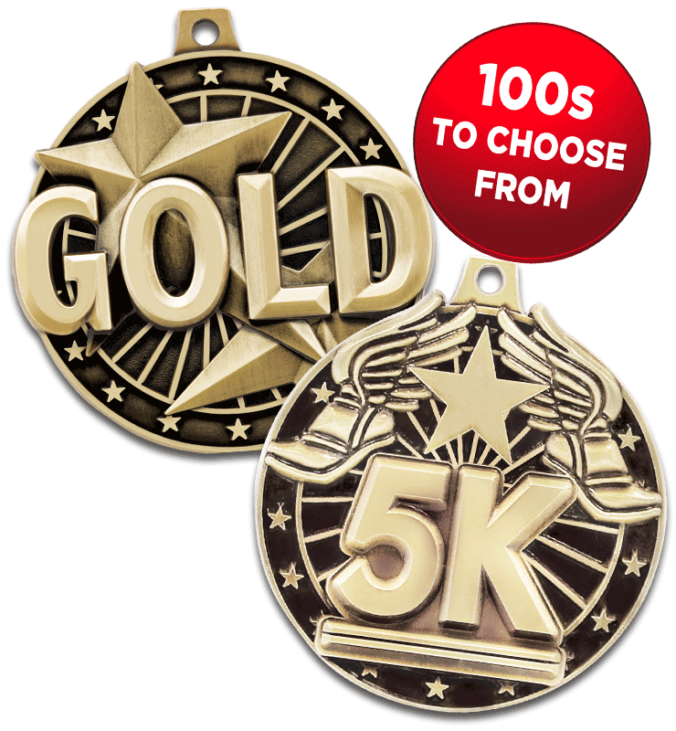2" 3D Diecast Medals