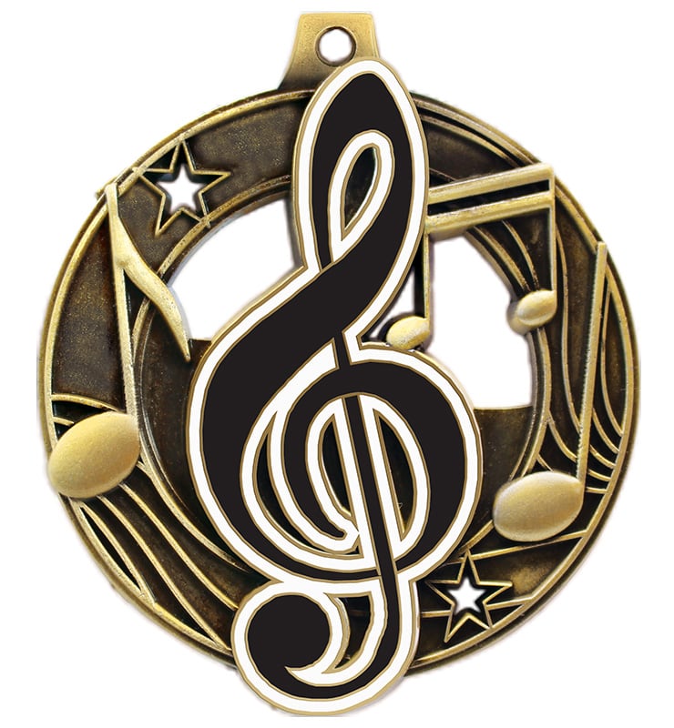 2 1/4" Music Shieldz Medals