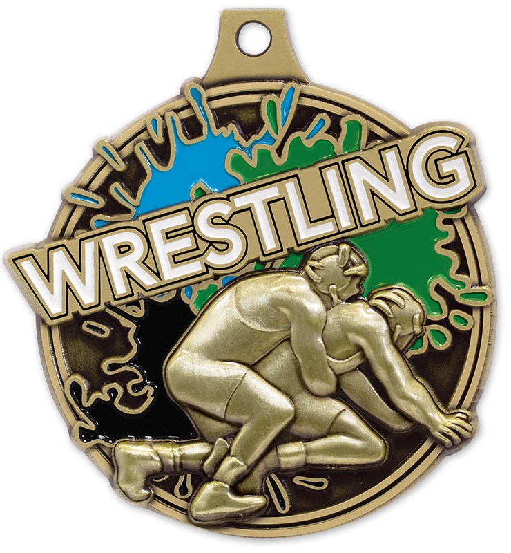 2" Wrestling Splash Medals
