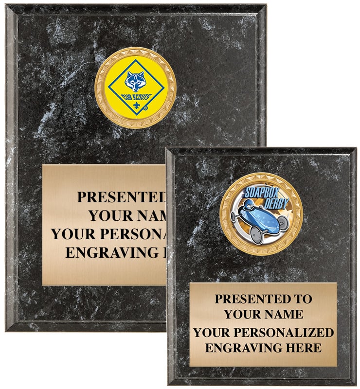 Black Marble Insert Scouts&trade; Plaques
