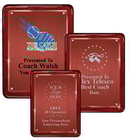 Rosewood Floating Acrylic Plaques