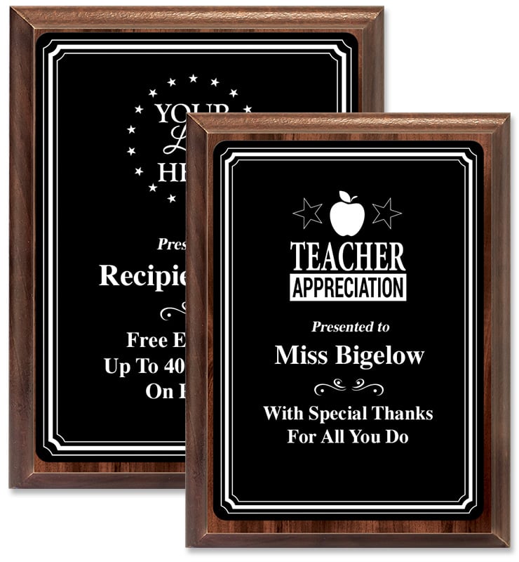 Trio Border Wood Plaques