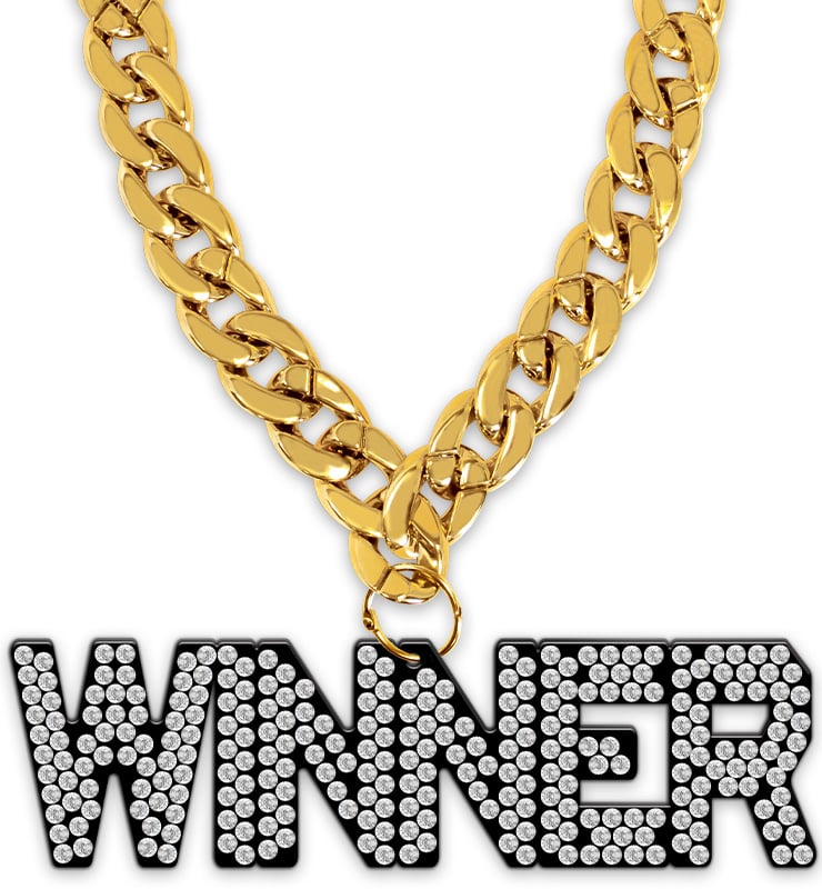 9" Winner Statement Baller Acrylic Medal
