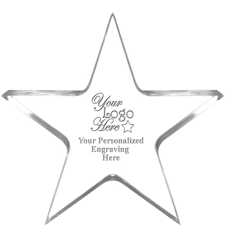 Acrylic Star Paperweight