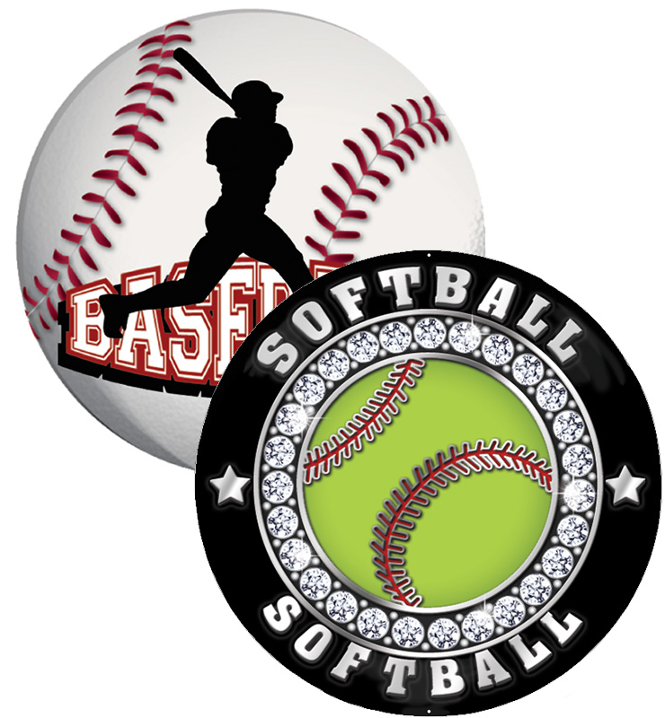 2" Baseball & Softball Stickers