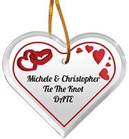Heart Color Printed Ornament