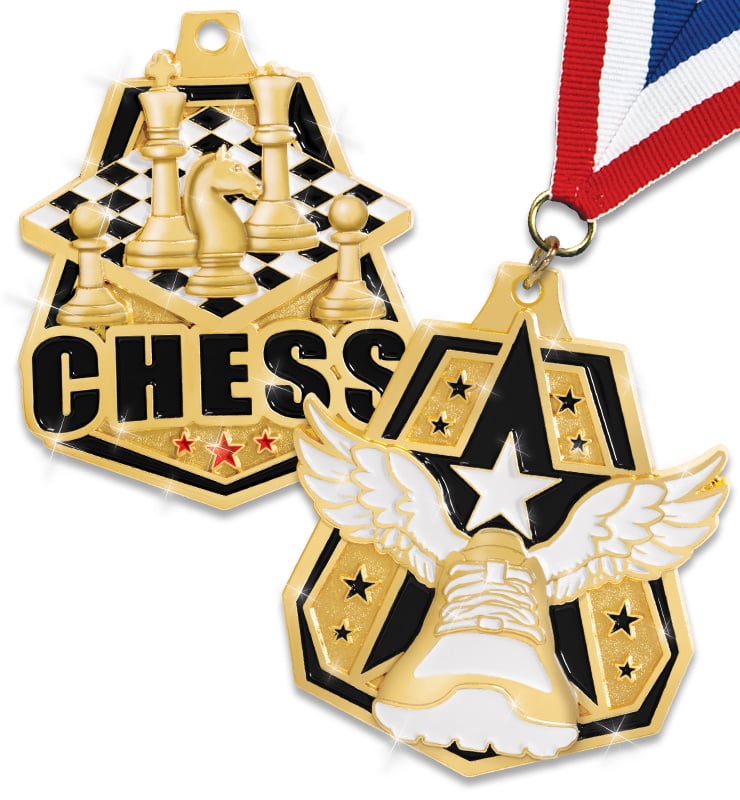 2" Shiny Captain Medals