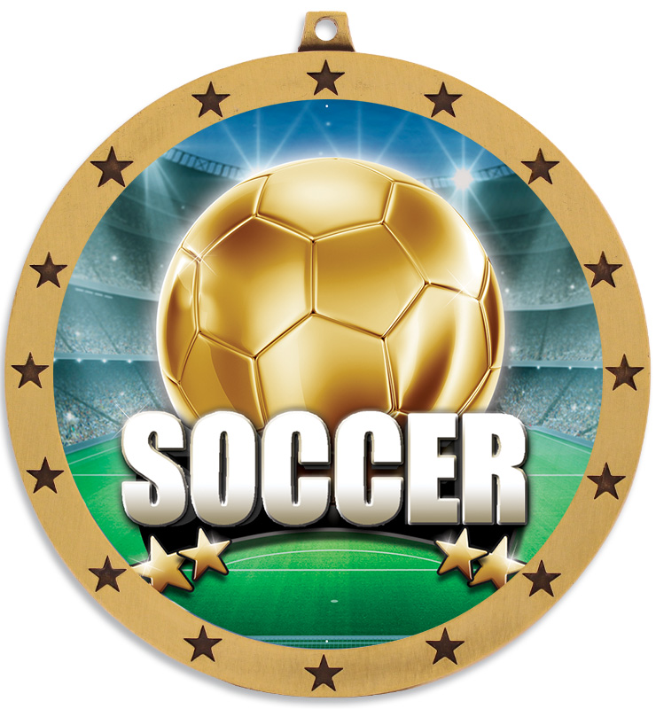 4" Colossal Soccer Medals