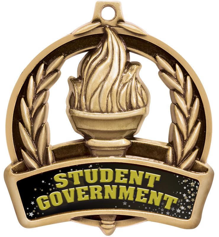 2" Torch Student Government Medal