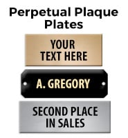 Engraving Plates For Perpetual Plaques
