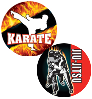 2" Martial Arts Stickers