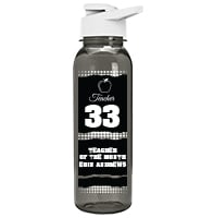 Gray School Spirit Water Bottle 24oz - Black White