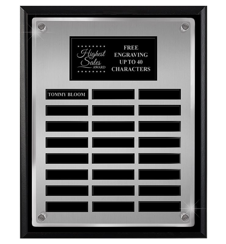 24 Plate Floating Acrylic Perpetual Plaque