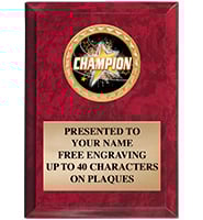 Red Marbleized Vertical Insert Plaques