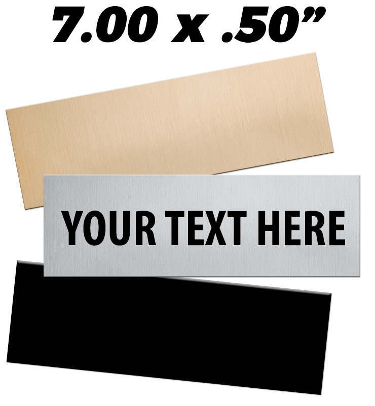 7"W x 0.50"H Engraving Plates