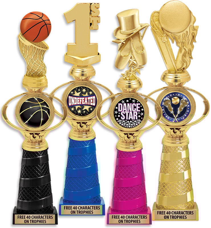 Bravo Oval Flame Insert Riser Trophy