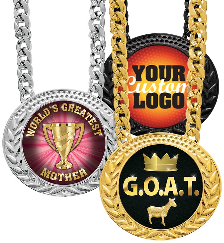 6" Famous Insert Medals