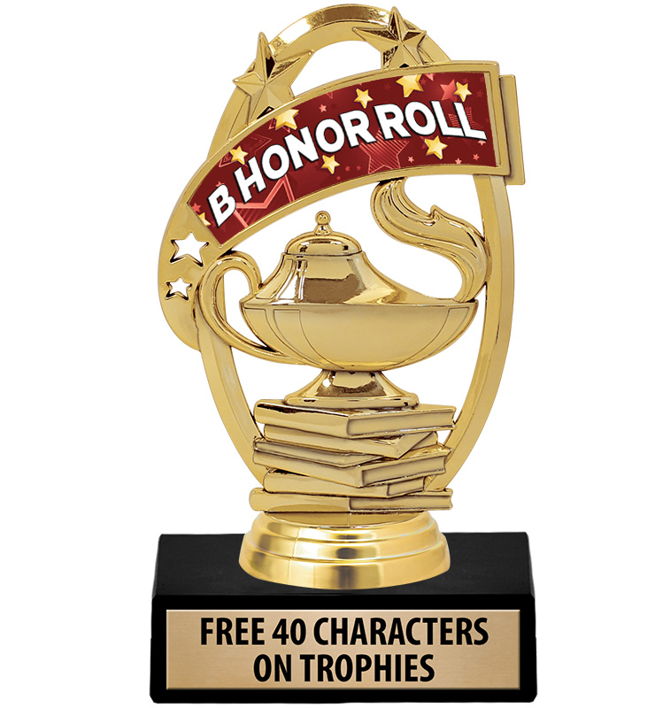 Kudos B Honor Roll Banner Trophy