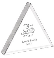 Triangle Crystal Paperweight