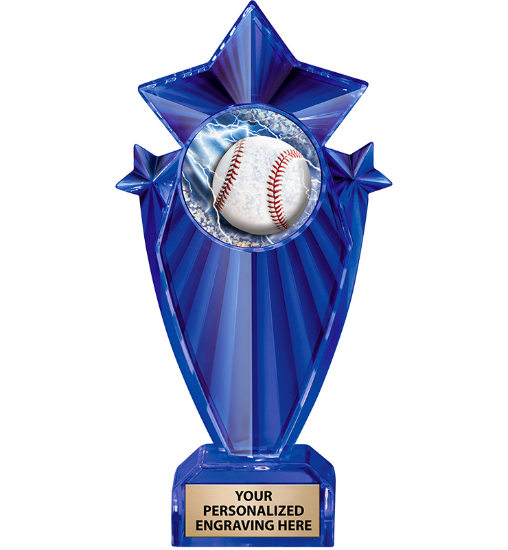 8" Stargram Blue Icicle Trophy