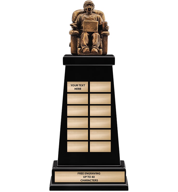 Fantasy Football Armchair Quarterback Varsity Perpetual Trophy