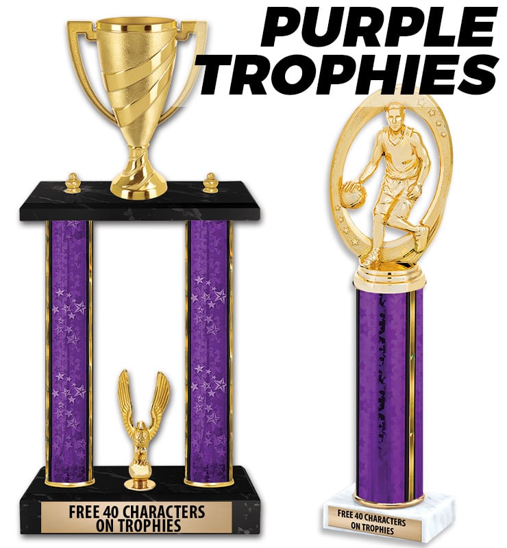 Purple Column Trophies
