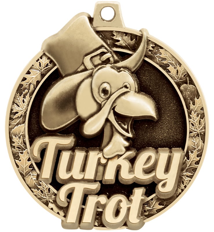 2" Turkey Trot Medals