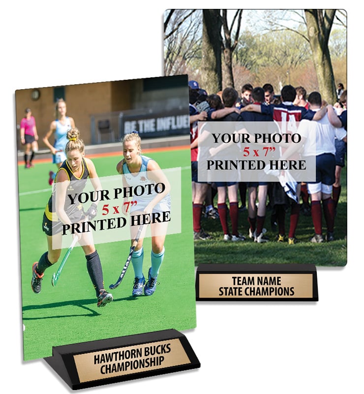 Vertical Metal Photo Display Tile