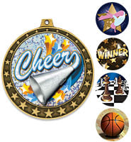 2 1/2" Starlet Insert Medals