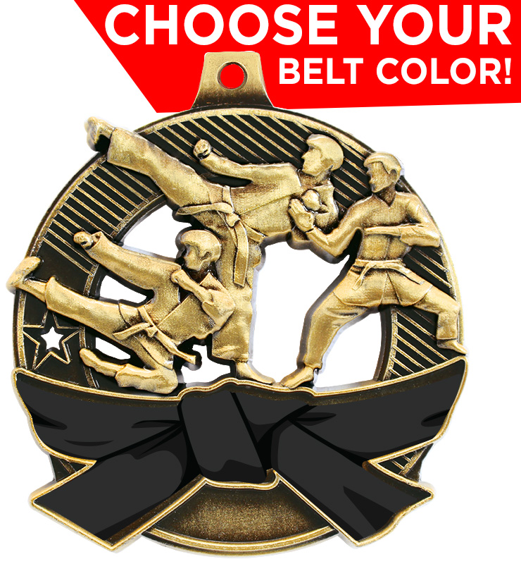2 1/4" Martial Arts Shieldz Medals