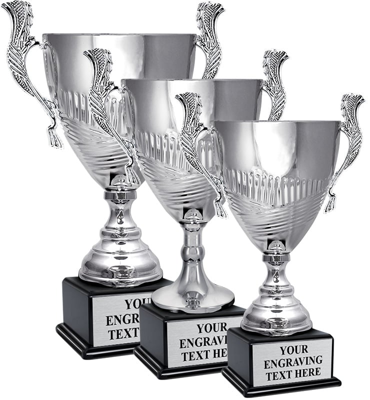 Silverado Cup Trophies On Black Bases
