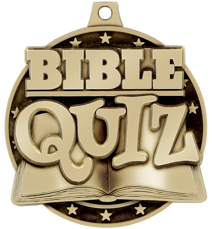2" Bible Quiz Medals