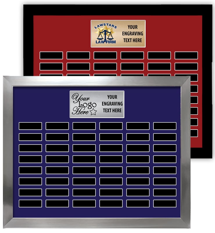 48 Plate Landscape Frame Perpetual Plaque