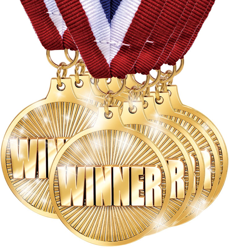 2" Winner Medals 10 Pack