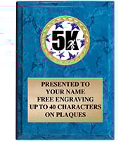 Blue Marbleized Vertical Insert Plaques