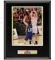 Shiny Black Vertical Slide-In Photo Frame Plaque