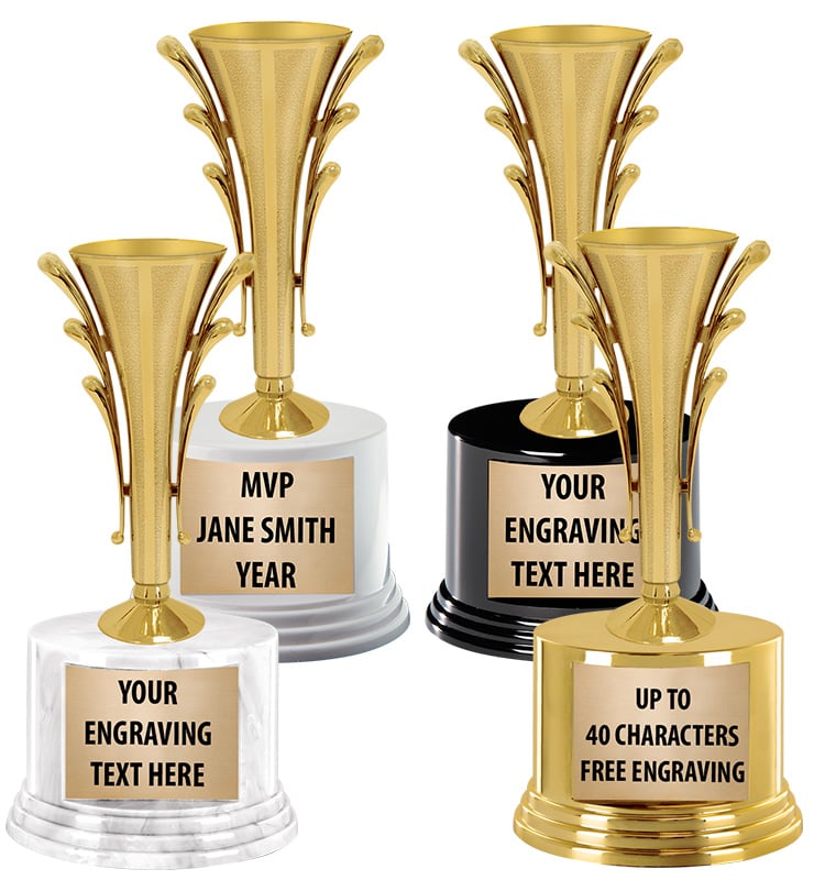 Clarion Cup Trophies On Round Bases