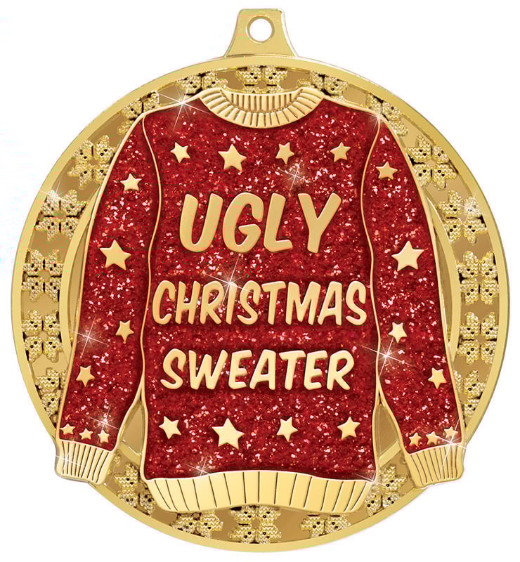3" Ugly Sweater Medal