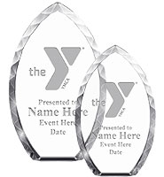 YMCA Tear Drop Crystals