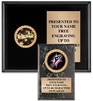 Black Insert Plaques