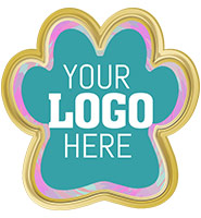 .75" Paw Print Insert Pin