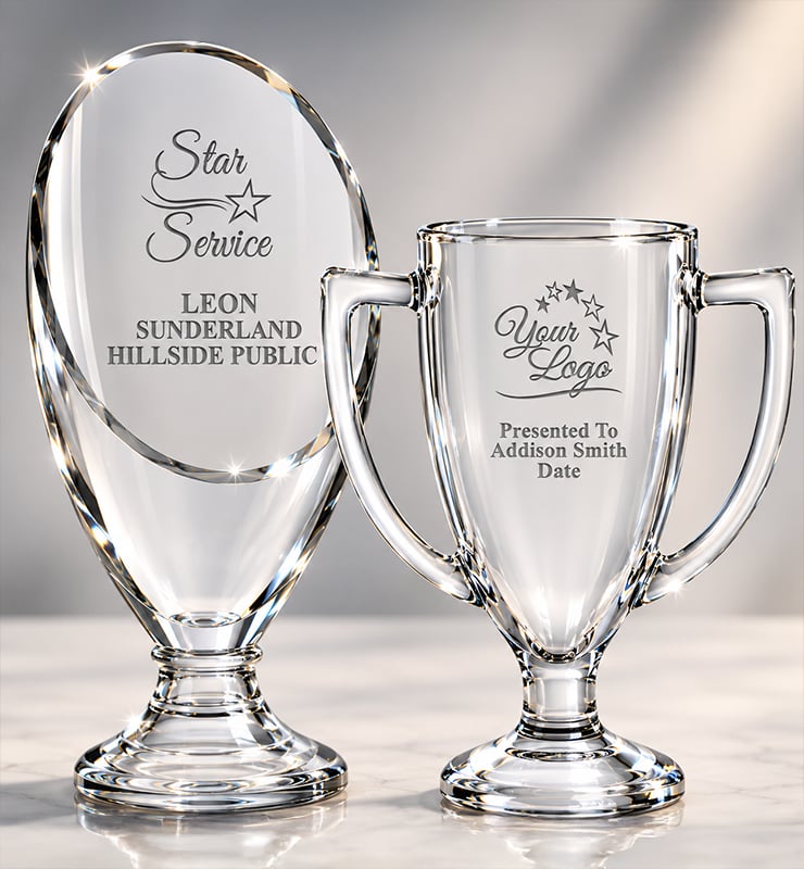 Crystal Cup Trophies
