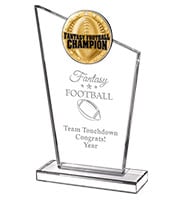 Fantasy Football Elevation Crystals With Blaze Inserts