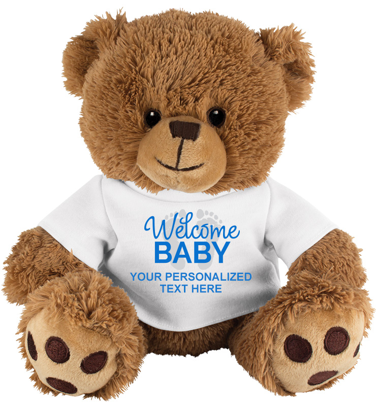 Blue Welcome Baby Bear