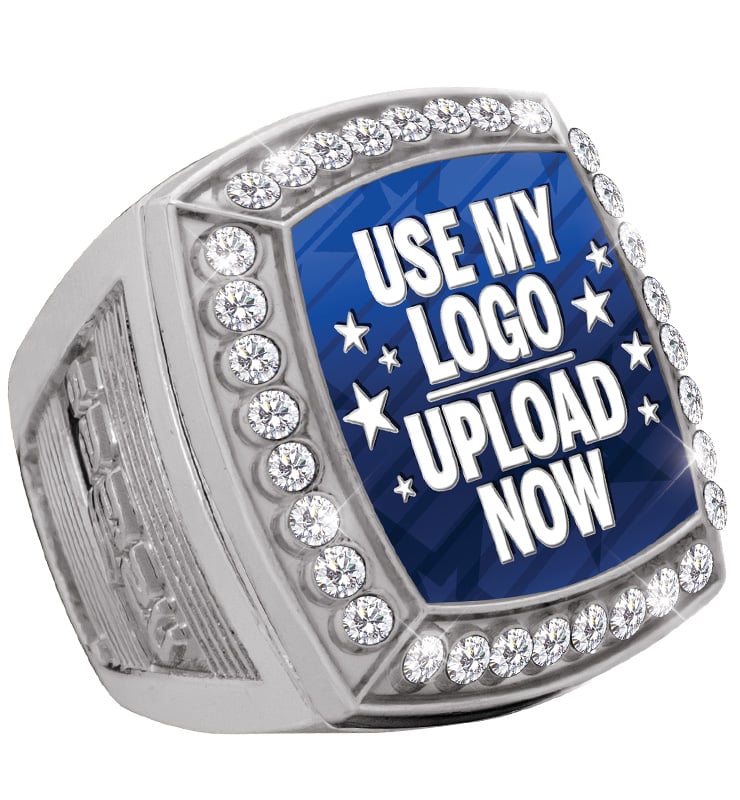 Custom Deluxe Insert Silver USSSA Ring