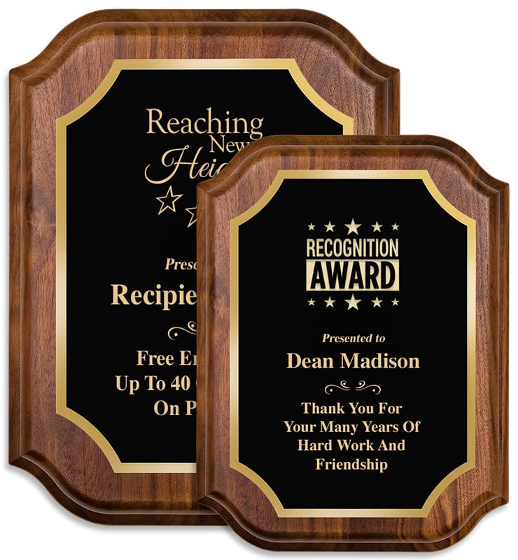 Walnut Lifetime Plaques
