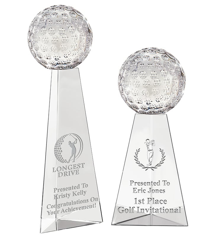 Tri-Pedestal Golf Crystals