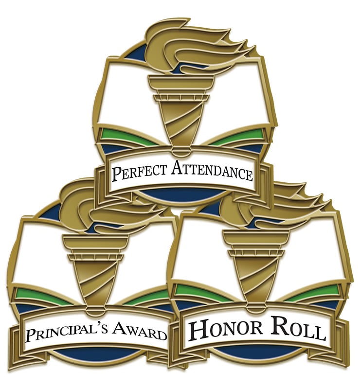 Scholastic Torch Pins